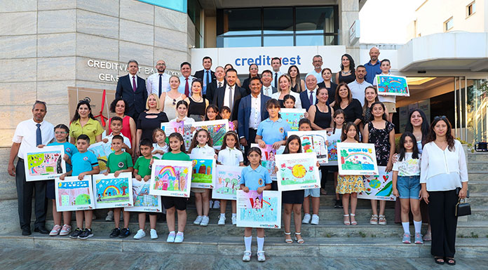 Creditwest Bank, 30. yıl resim yarışması ödüllerini dağıttı