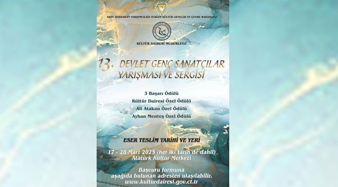“13. Devlet Genç Sanatçılar Yarışması ve Sergisi” başvuruları 17 Mart’ta başlıyor