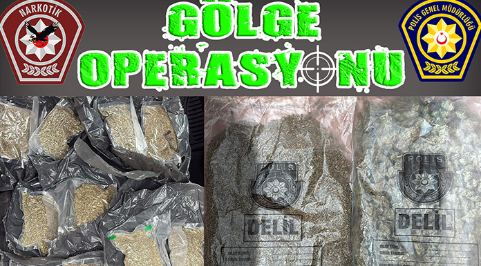 "Gölge Operasyonu"nda 1 kilodan fazla uyuşturucu ele geçirildi!