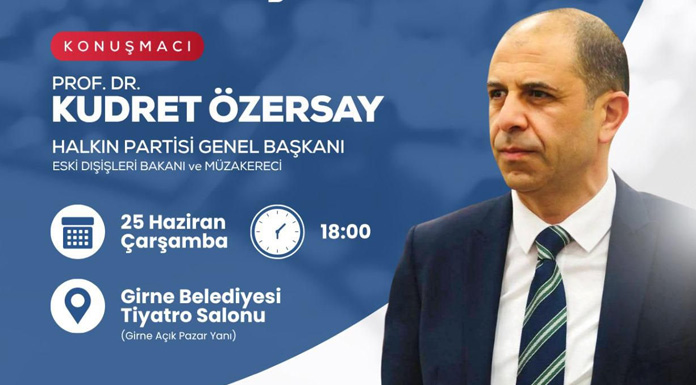 Özersay “Kıbrıs Sorunu Işığında Mülkiyet Konusundaki Son Gelişmeler” konferansı verecek