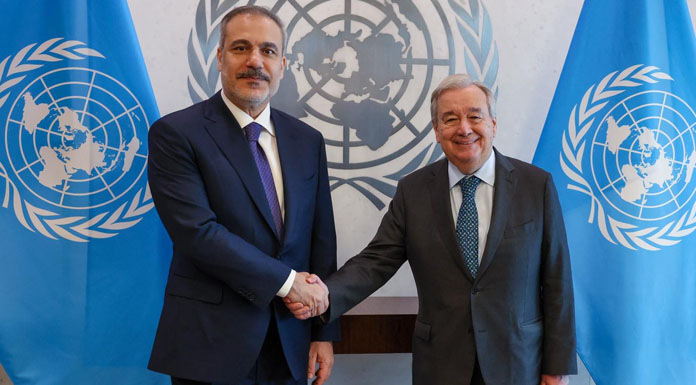 Fidan, BM Genel Sekreteri Guterres ile görüştü