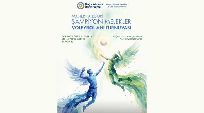 DAÜ’de “Şampiyon Melekler Voleybol Anı Turnuvası” yapılıyor