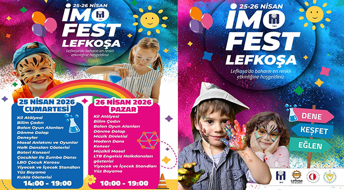 İmo Fest Lefkoşa 2026 çocuklar ve aileler için kapılarını açıyor